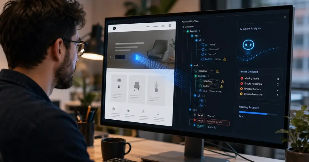 De accessibility tree: zo lezen AI-agents jouw website — en waarom het misgaat