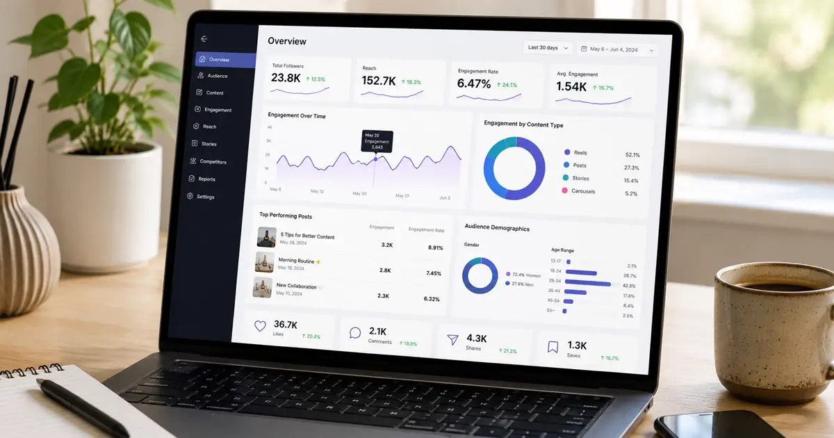 Engagement rate berekenen: formule, rekenvoorbeeld en benchmarks
