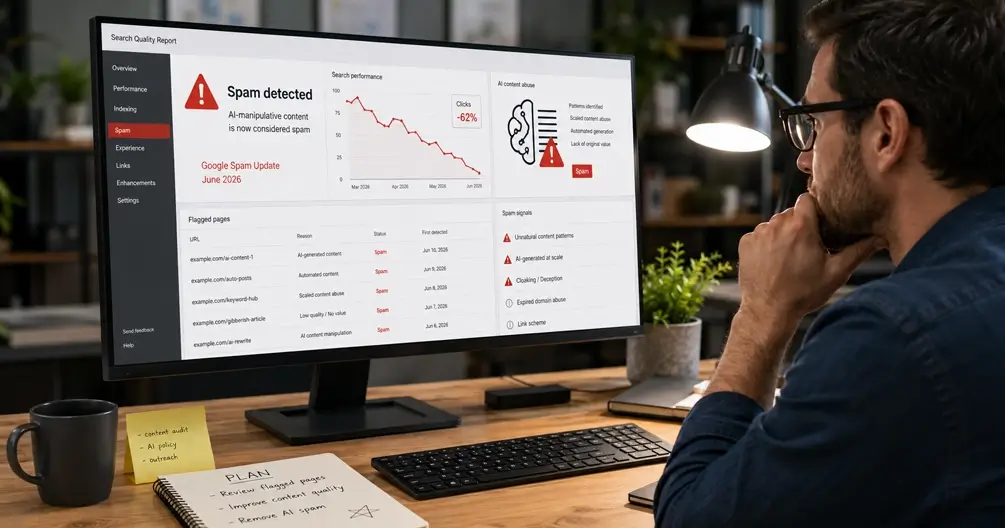 Google Spam Update juni 2026: AI-manipulatie valt nu onder spam