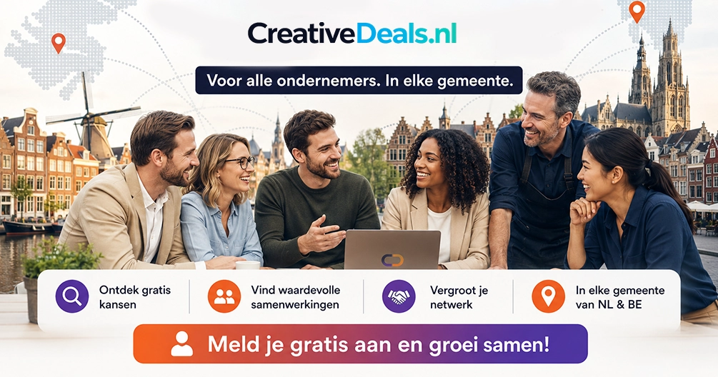 CreativeDeals is het ondernemersplatform van Nederland en België