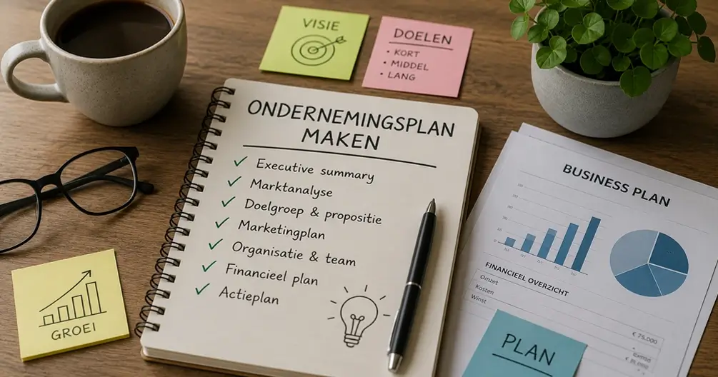 Een sterk ondernemingsplan schrijven: de bouwstenen op een rij
