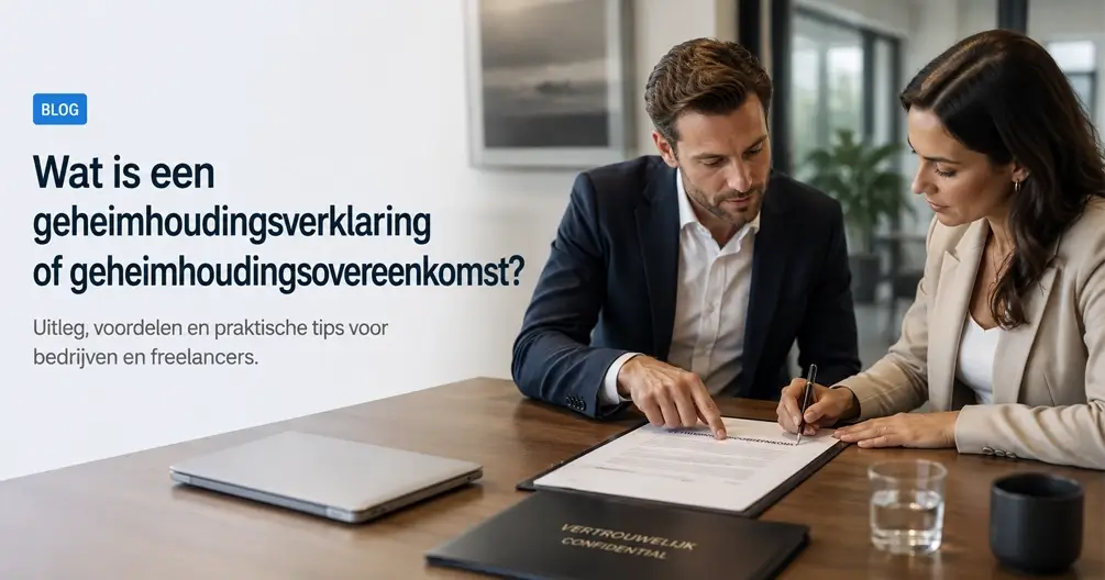 Wat is een geheimhoudingsverklaring of geheimhoudingsovereenkomst?