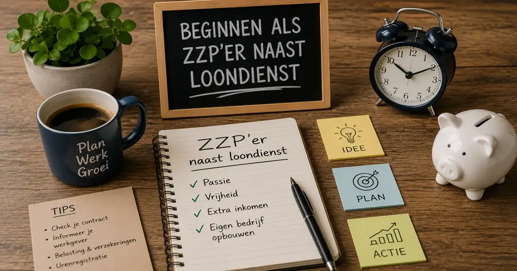 Zzp'en naast je baan: stap voor stap starten zonder risico