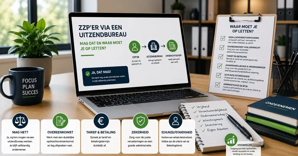 Zzp'er via een uitzendbureau: mag dat en waar moet je op letten?
