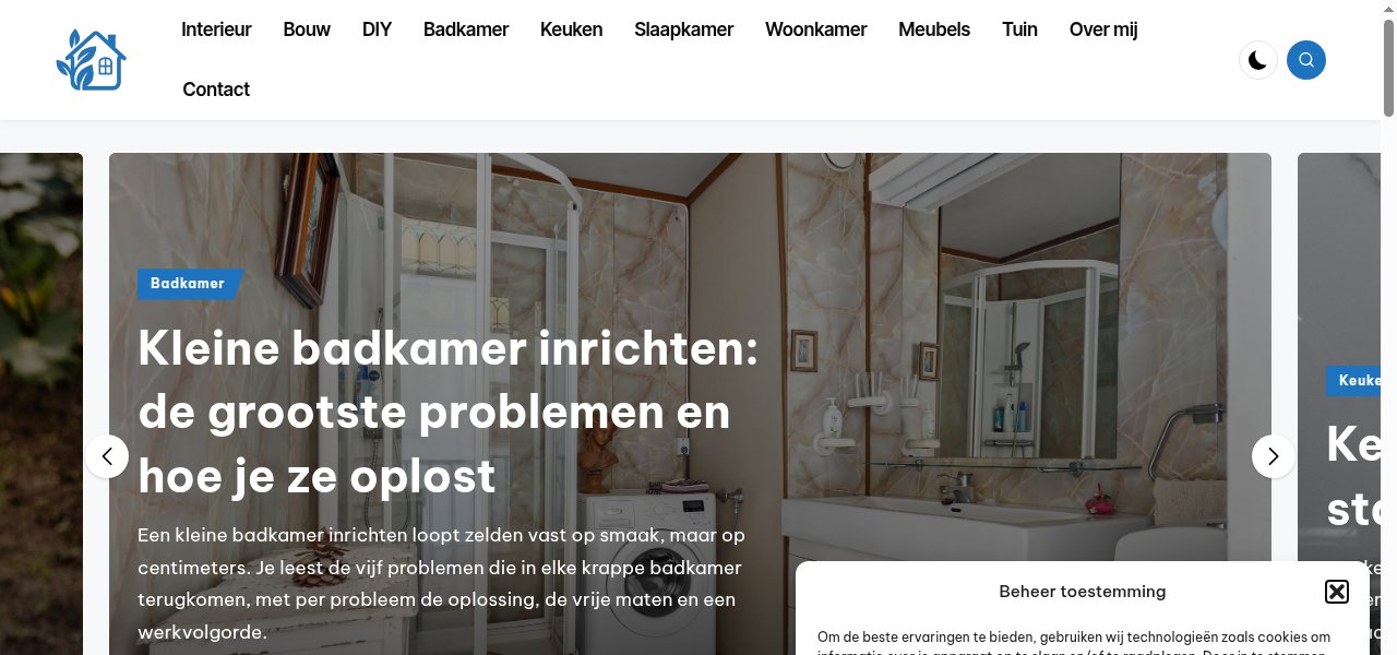 Artikelen over wonen: Mijnfijnehuisje